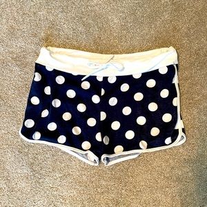 Navy Polka Dot Lounge Shorts